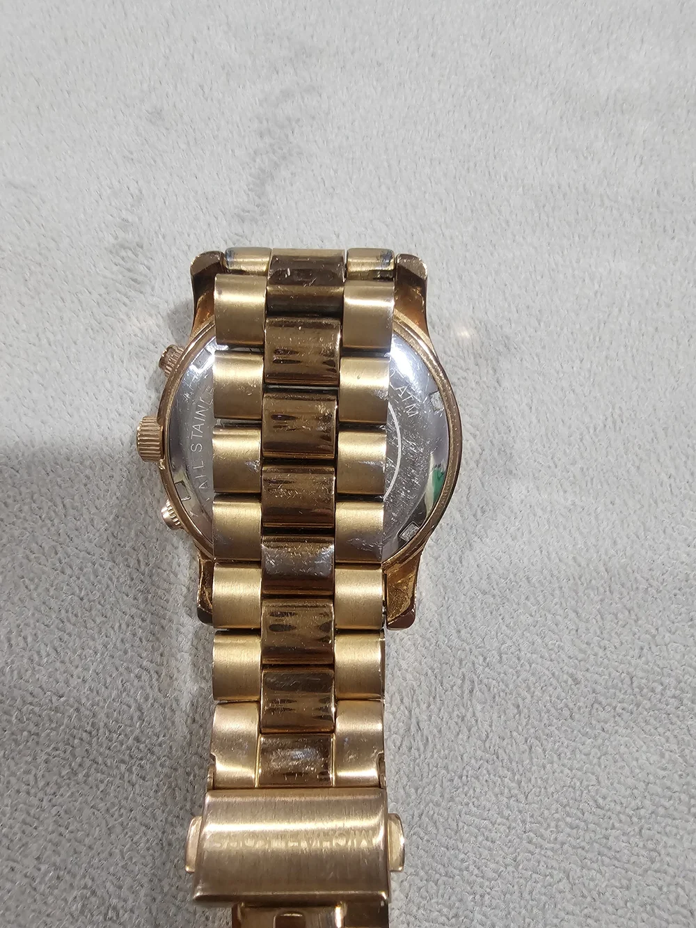 Michael Kors Rose Gold-Tone Chronograph Bracelet Watch